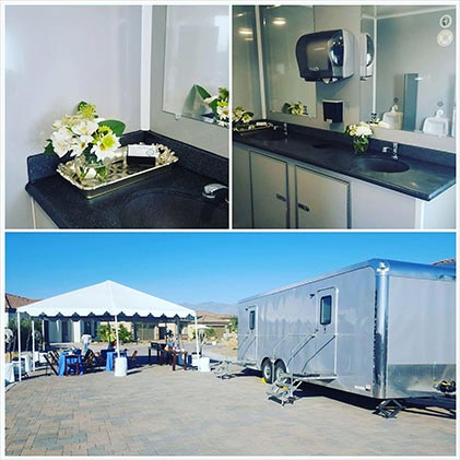 Rent Luxary Portable Bathrooms for V.I.P. Concert Speaking Events in Montana NW United States